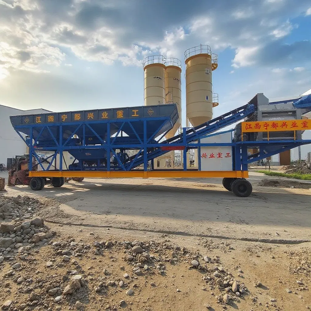 Mobile Concrete Mixing Plant
