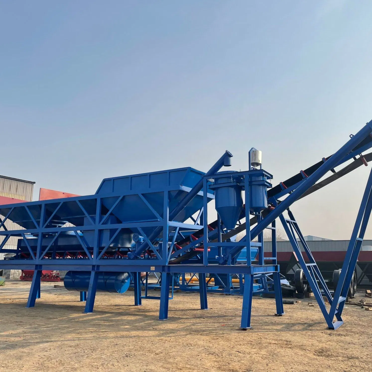 Mobile Dry Mix Concrete Batching Plant Compact