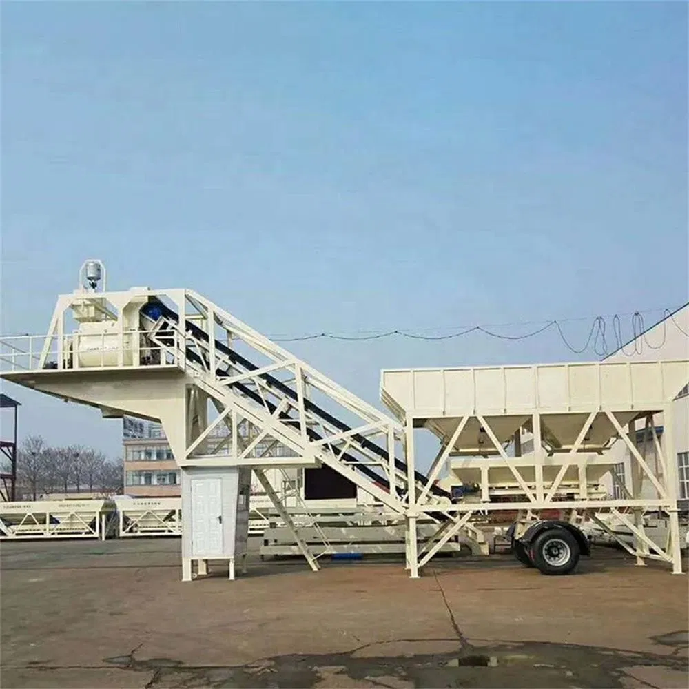 50m³ 60m³ Precast Mobile Concrete Mixing Plant Ready Mix Concrete Plant Concrete Batching and Mixing Plant