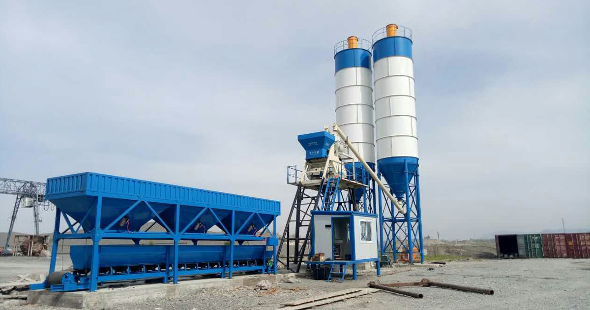 Construction Equipment Ready Mix Concrete Batching Mixing Plant for Sale