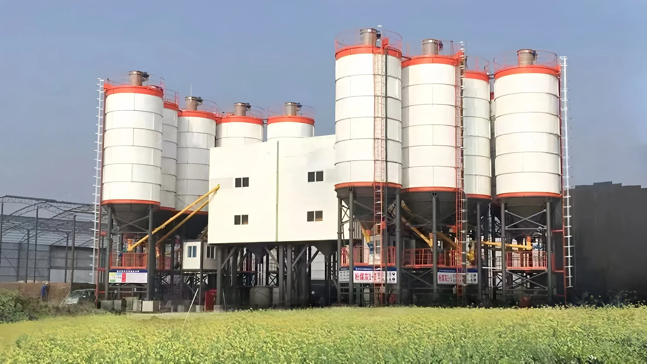 High-Efficiency Stationary Concrete Batching Plant Strong Production Capacity