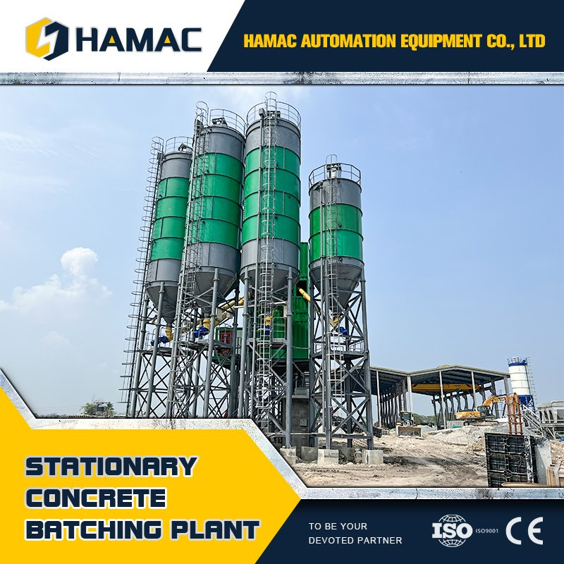 Fixed Concrete Plant New Price Drawing Stationary Ready Mixed Concrete Batching Mixing Plant for Sale