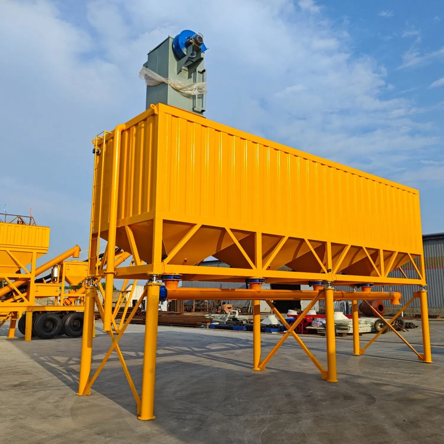 30m3/H Mobile Dry Portable Concrete Batch Plant Cement Mixer