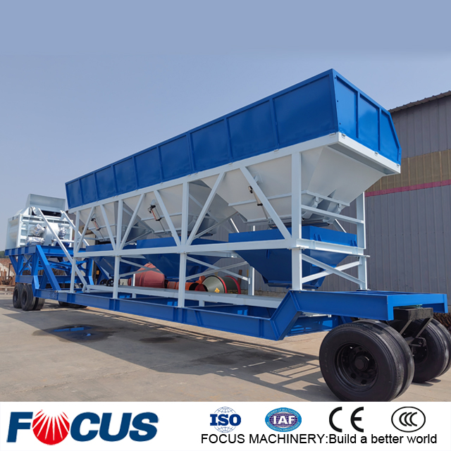 Yhzs75 Precast Dry Portable Ready Mobile Concrete Batching Plant for Sale