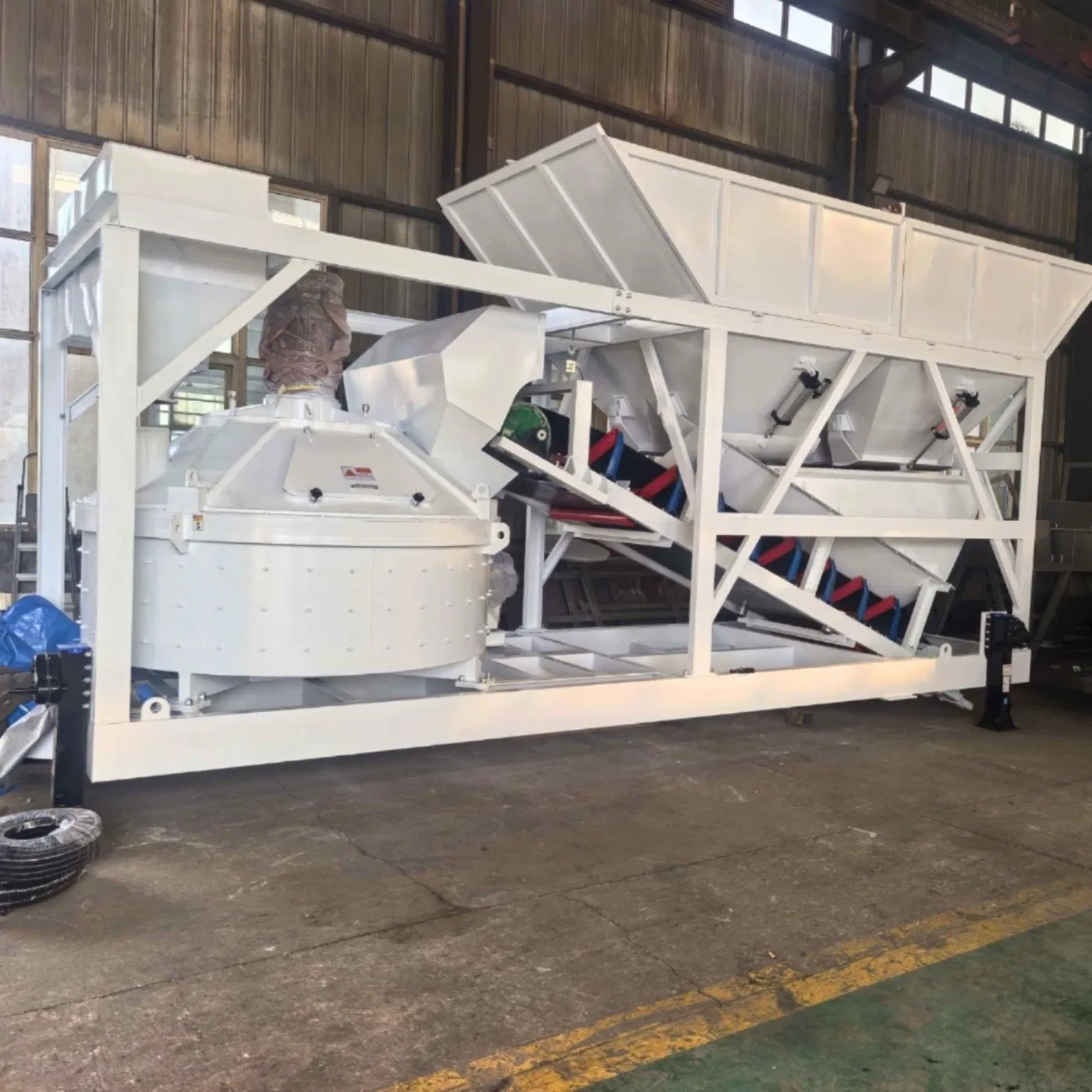 Quik Install Compact Concrete Batching Plant Mobile Wet Mix Concrete Mixer Batching Plant Cement