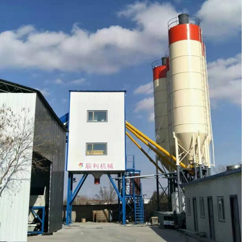 Hzs75 Concrete Mixer Manufacturing Plant Portable Concrete Batch Plants for Sale