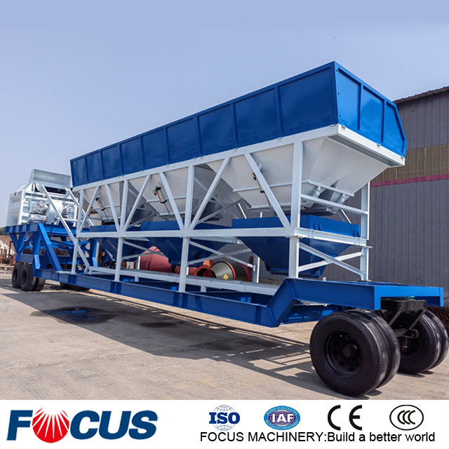 Yhzs75 Precast Dry Portable Ready Mobile Concrete Batching Plant for Sale