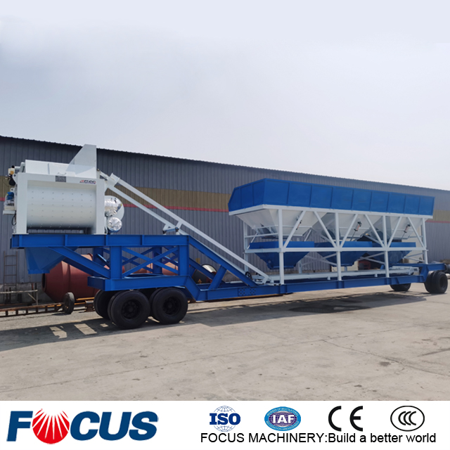 Yhzs75 Precast Dry Portable Ready Mobile Concrete Batching Plant for Sale