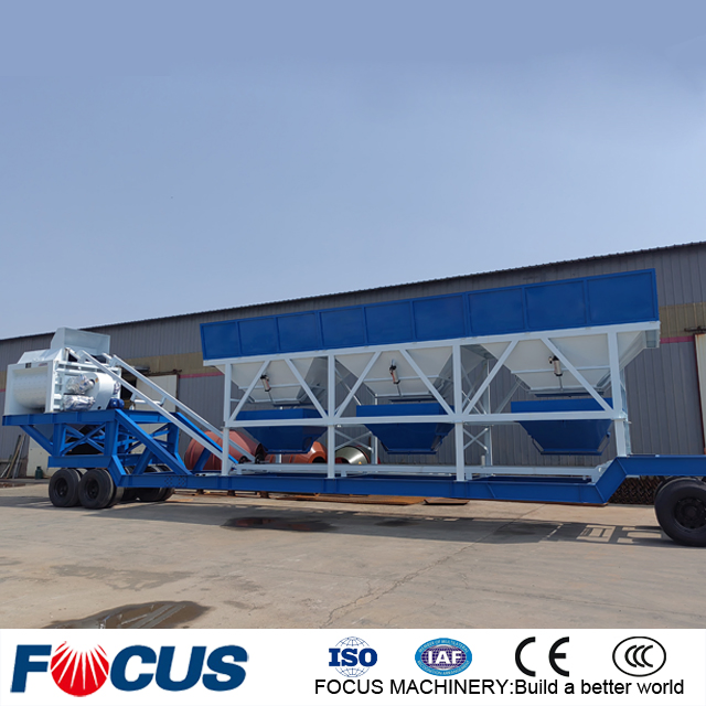 Yhzs75 Precast Dry Portable Ready Mobile Concrete Batching Plant for Sale