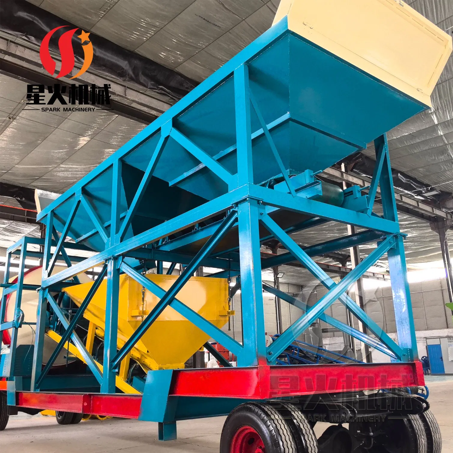 Eco-Friendly Concrete Batching Plant 25/35/50 M3/H Reducing Dust and Noise Emissions