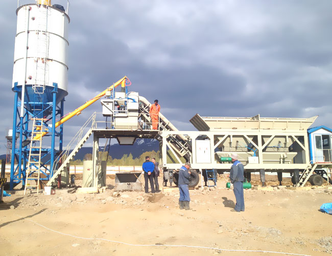 Ready-Mix Concrete Batching Plant with Sicoma Twin Shaft Mixer From China Manufacturer