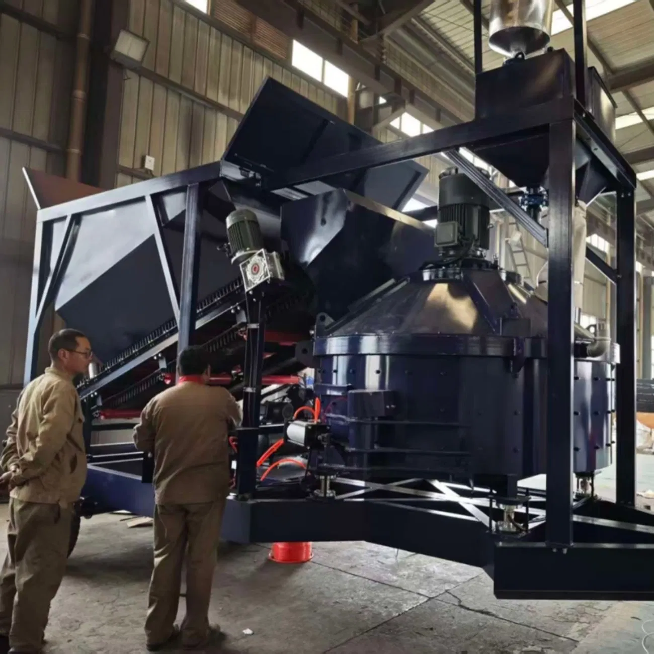 Quik Install Compact Concrete Batching Plant Mobile Wet Mix Concrete Mixer Batching Plant Cement