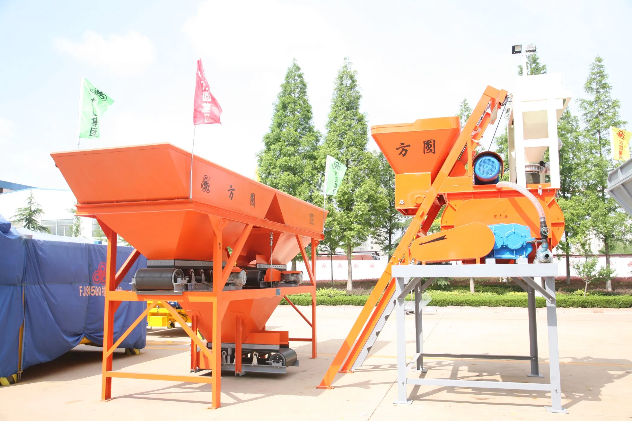 Compact Hzs25z Concrete Batching Plant for Efficient Mixing