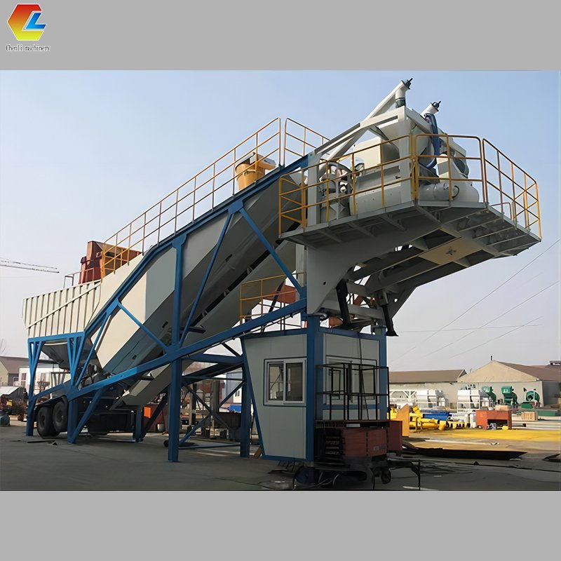 Wheel Type Concrete Mini Batching Plant Ready Mix Batch Plant for Sale