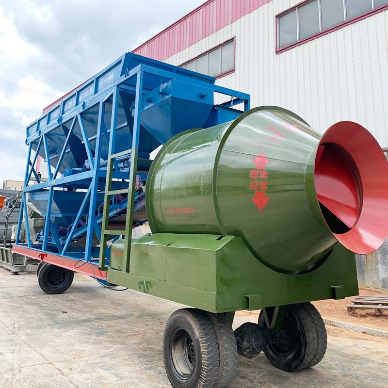 China Precast Concrete Machine Manufacturer Yhs90 Mobile Concrete Mixing Batching Plant