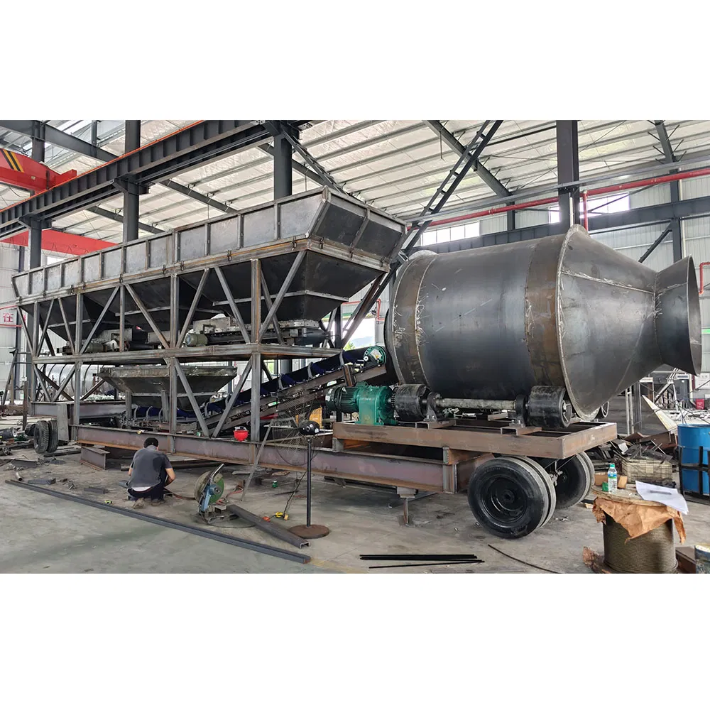 Portable Mobile Drum Concrete Mixer Batching Plant for Sale