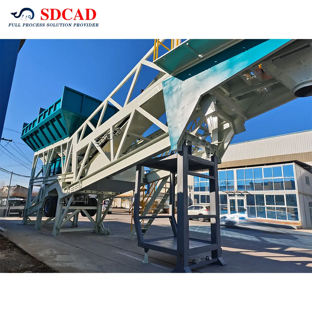 Jumbo Big Bag Bolted Cement Silo System with Integrated Mobile Concrete Plant