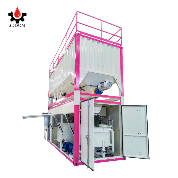 Factory Direct Automated Combination Slurry Grout Batching Plant with Big Pump From China (NJ50)