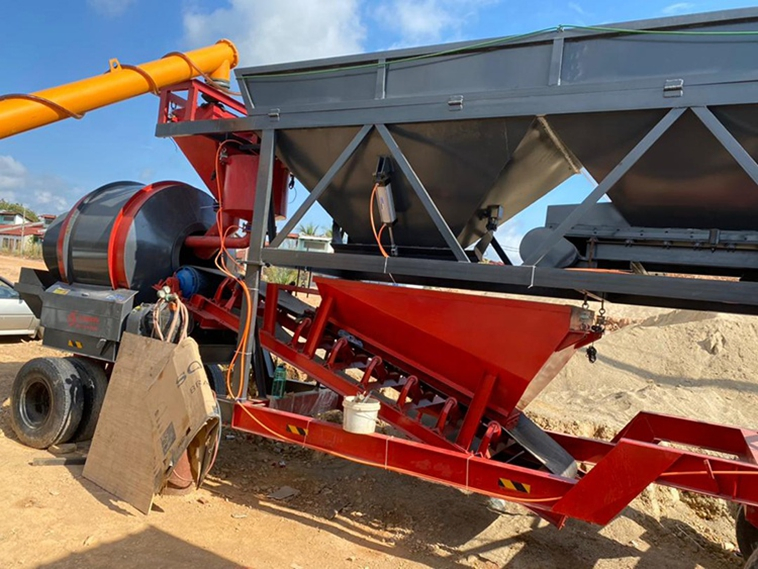 Yhzm25-100m3/H Small Mobile Ready Mix Concrete Batching Plant