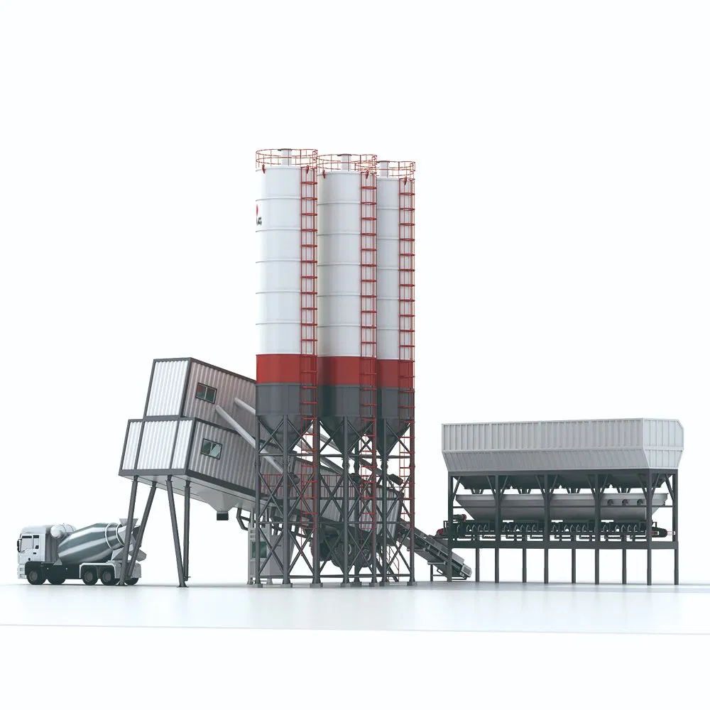 50m3 60m3 Precast Mobile Concrete Mixing Plant Ready Mix Concrete Plant Stationary Concrete Batching and Mixing Plant