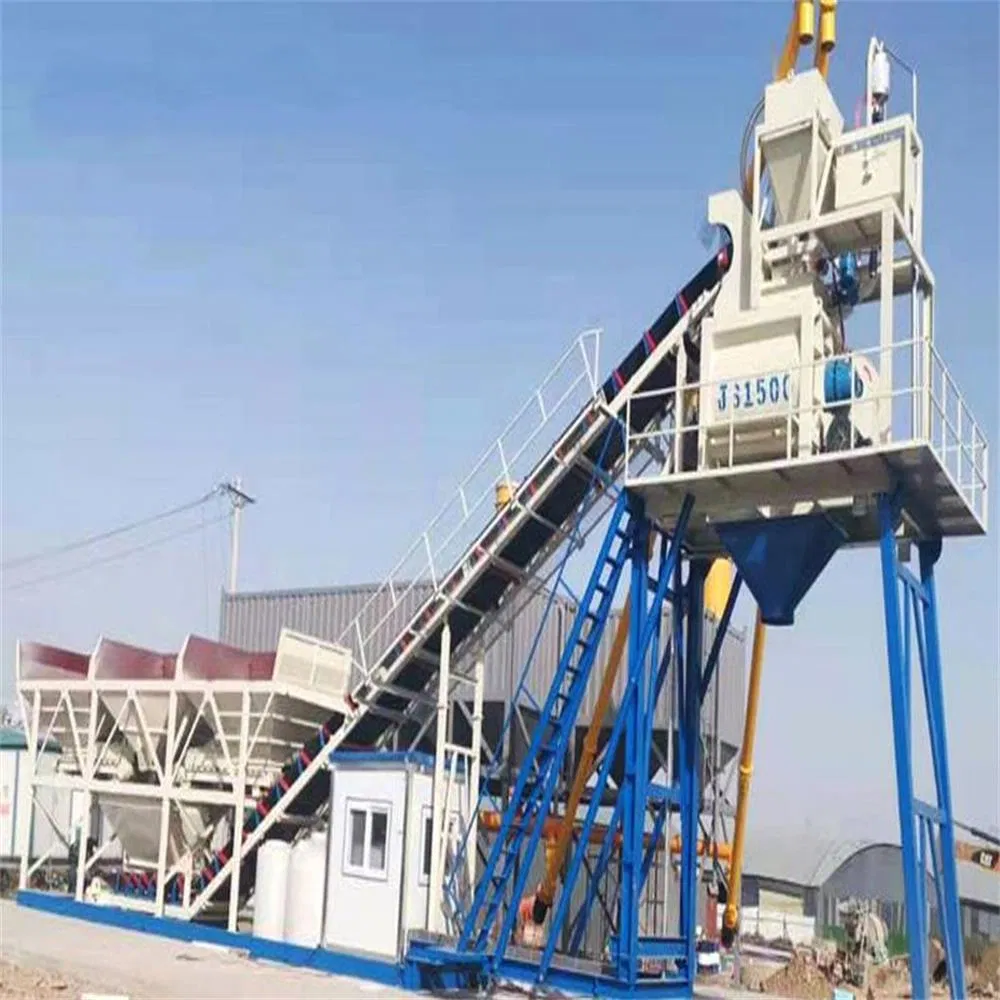 Hzs Fixed Concrete Mixing Plant Has a Strong Continuous Operation Capacity and Shortens The Construction Period
