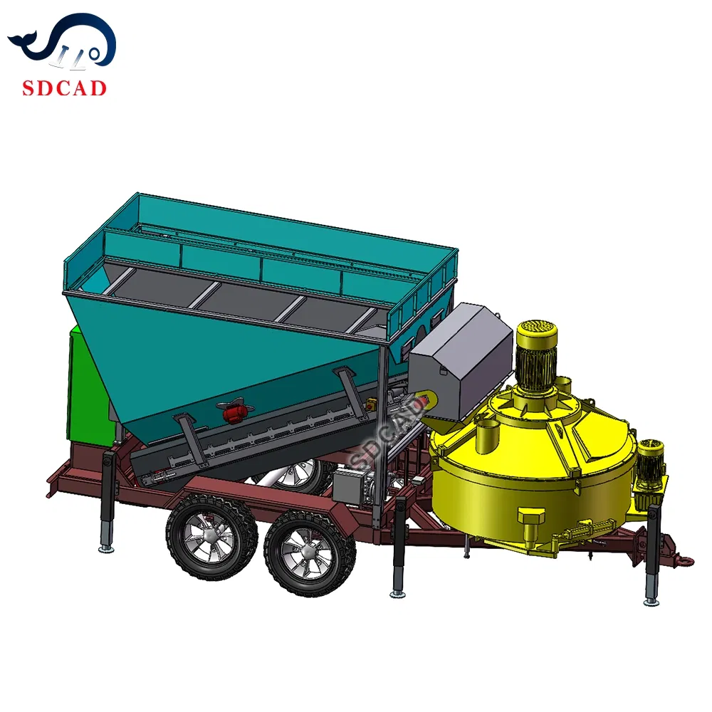 Fully Automatic Small 30-120m³/H Portable Design PLC Control Factory Price Precast Ready Mix CE Mobile Concrete Batching Plant