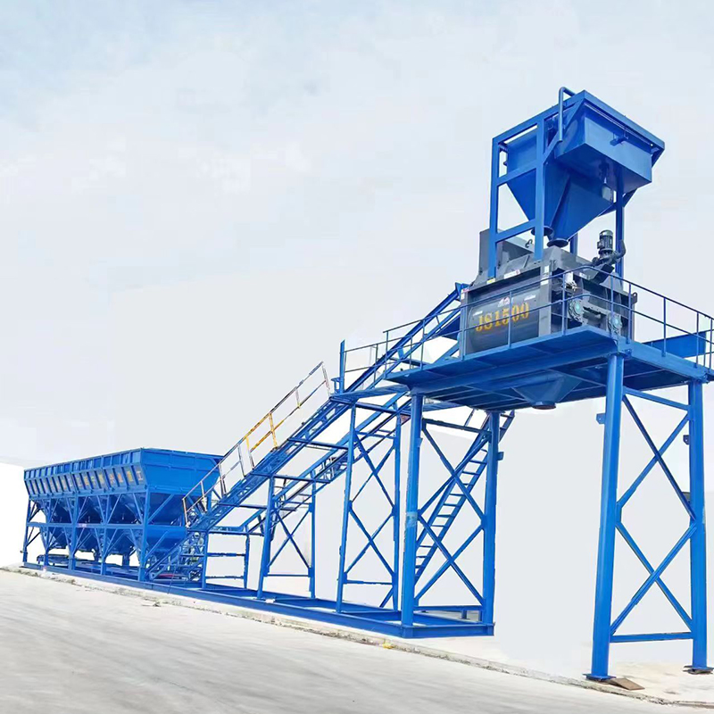 Construction Machinery No Foundation Hzs90 Concrete Mixing Plant