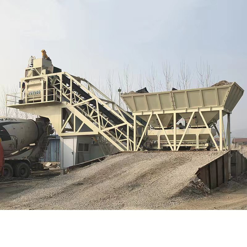 New Type 25-100m3/H Mobile Ready Mix Concrete Batch Plant Ready Mix