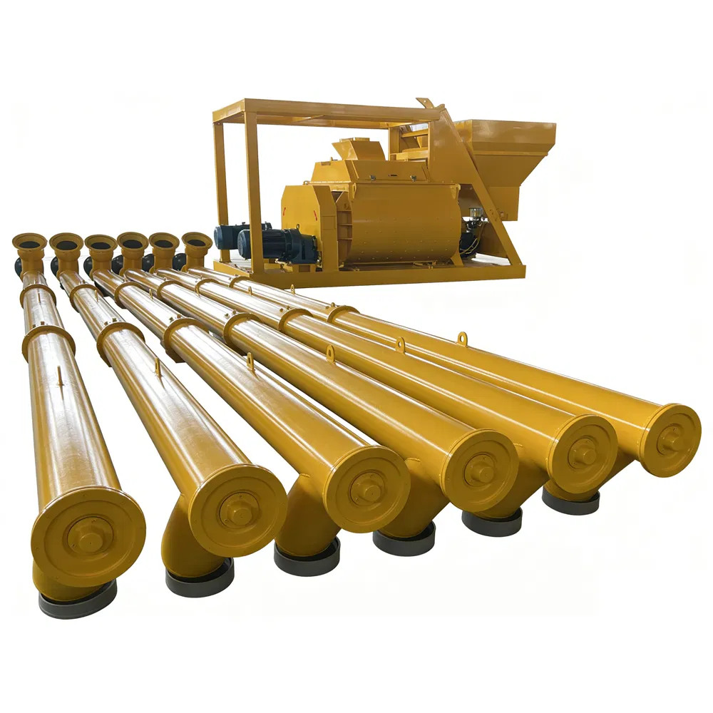 High-Efficiency Cement Screw Conveyor for Concrete Batching Plants Customizable