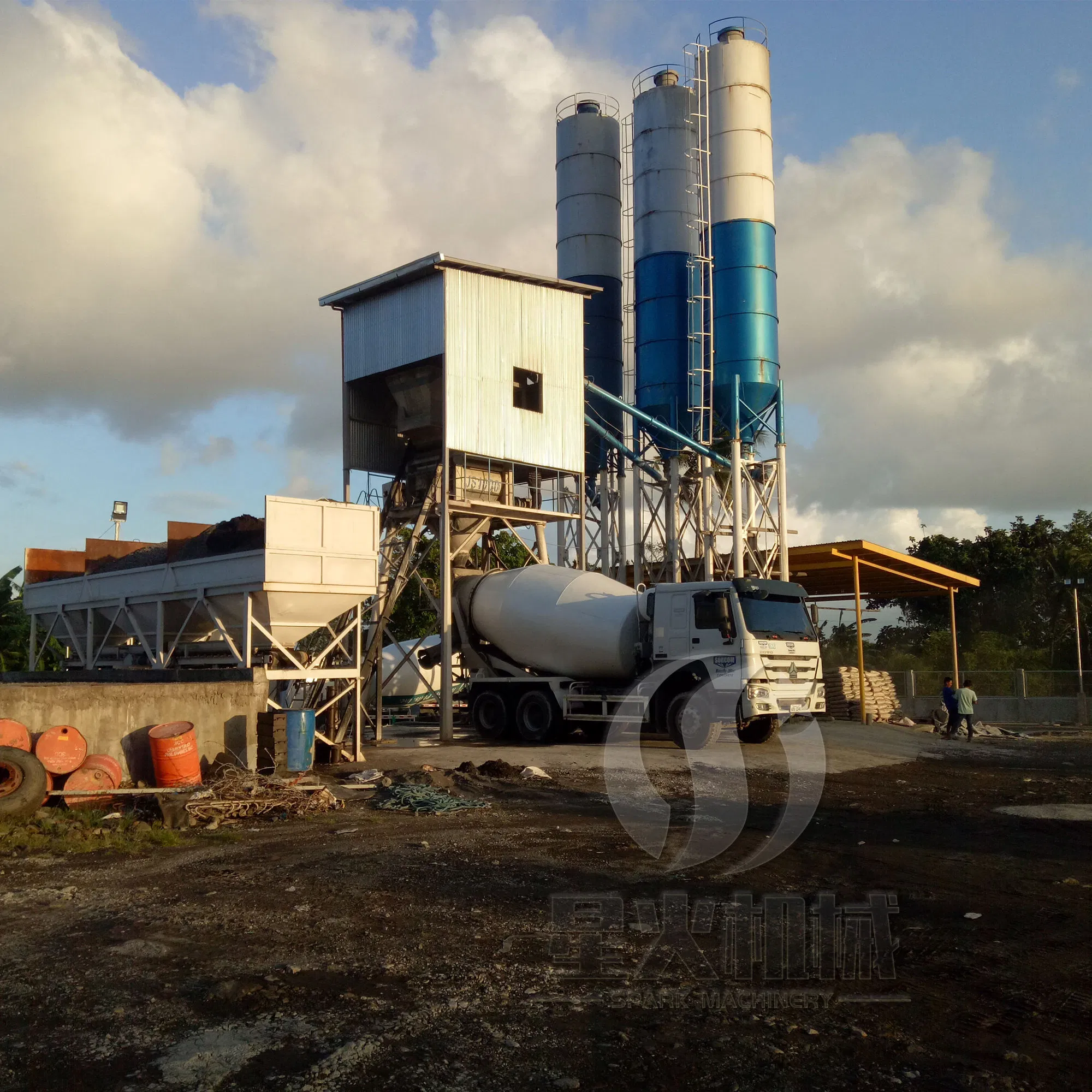Hot Sale Small 50m3/H Mini Prefabricated Modular Portable Concrete Batching Plant