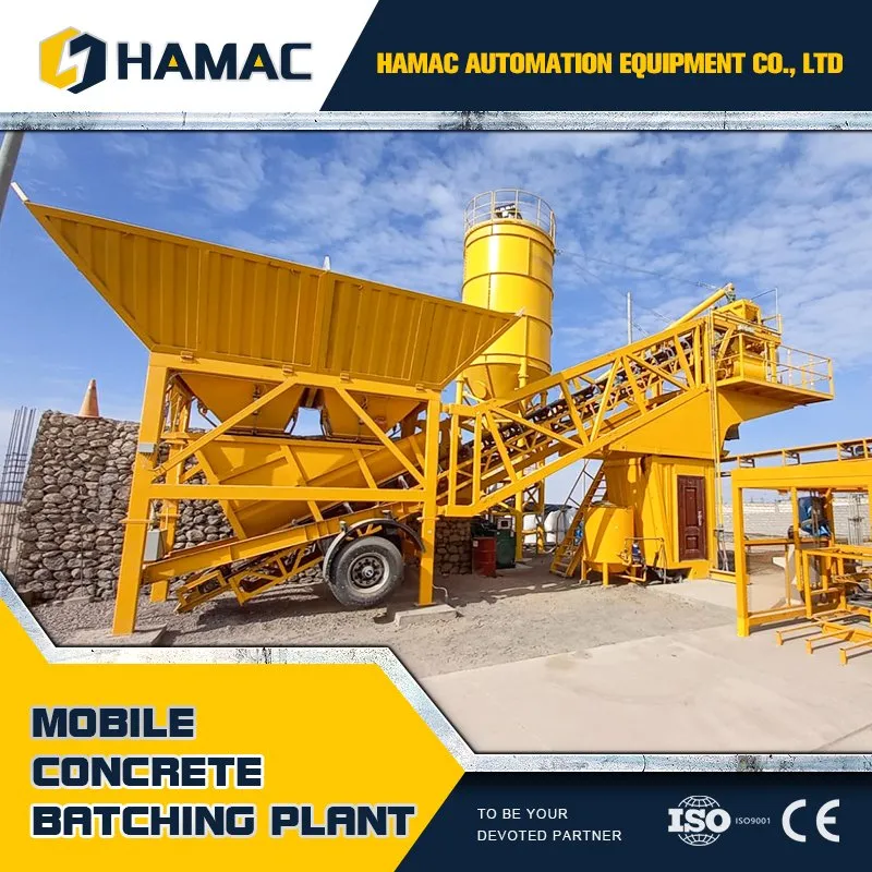 35m3/H Full Automatic Mobile Concrete Batching Plant
