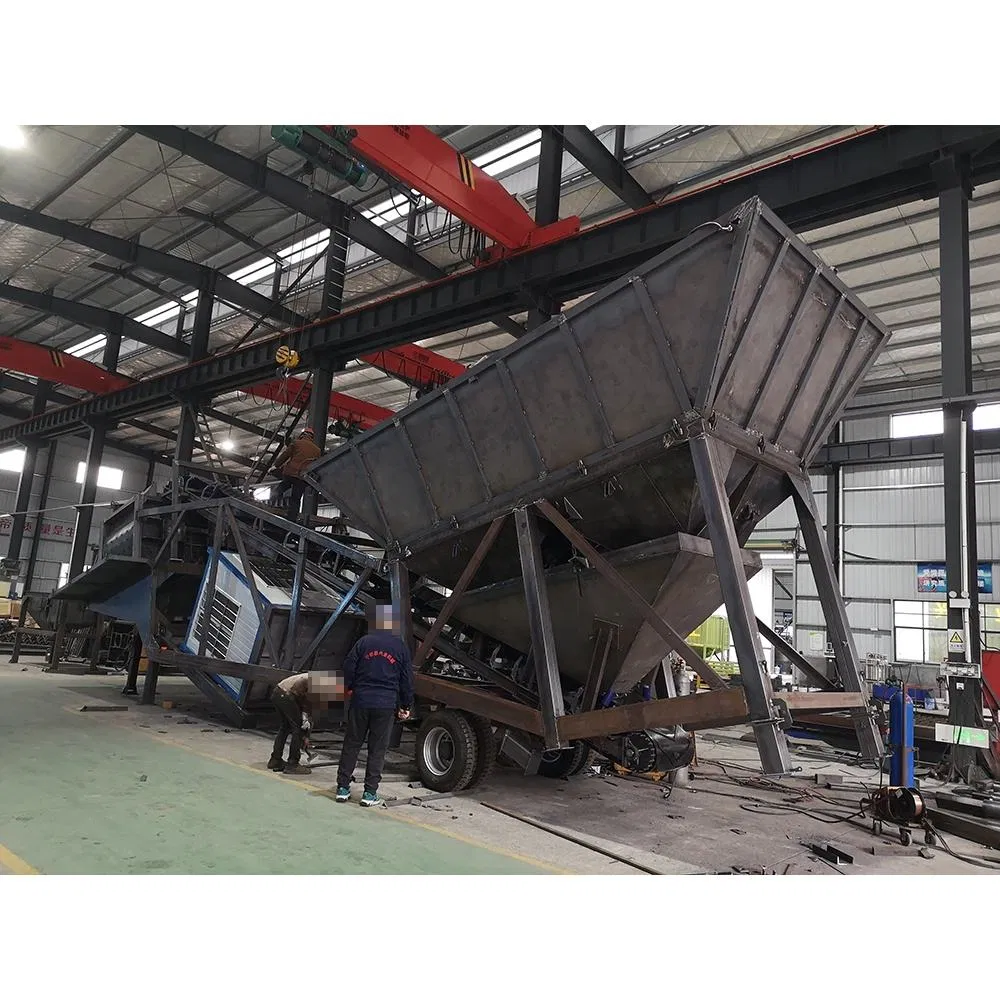 Yhzs90 Mobile Concrete Mixing Plant Has a Reasonable Price High Production Efficiency and Strong Continuous Operation Capacity