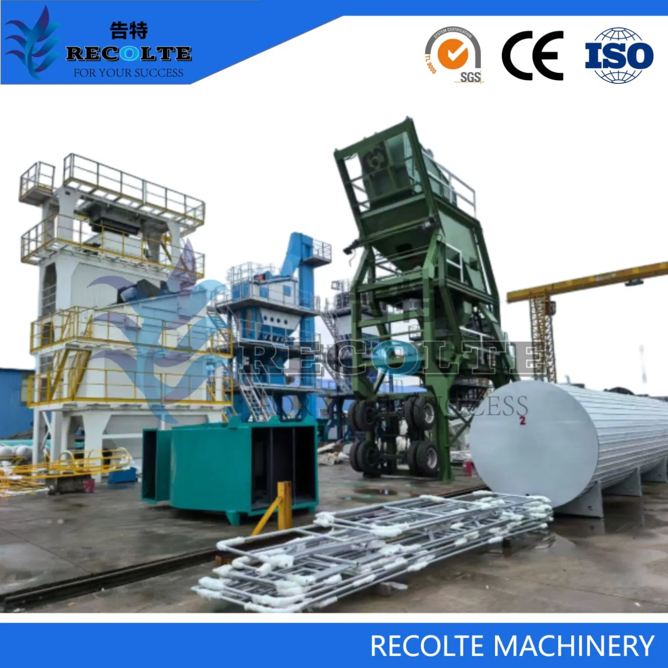 80t /Asphalt Mixing Plant / Asphalt Batching Plant/Automated Feeding for Smooth Flow