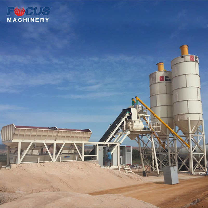 Full Automatic Movable &amp; Portable Mobile Mix Cement Plant Ready Mixed Station Concrete Batching/Mixing Plant Factory Price