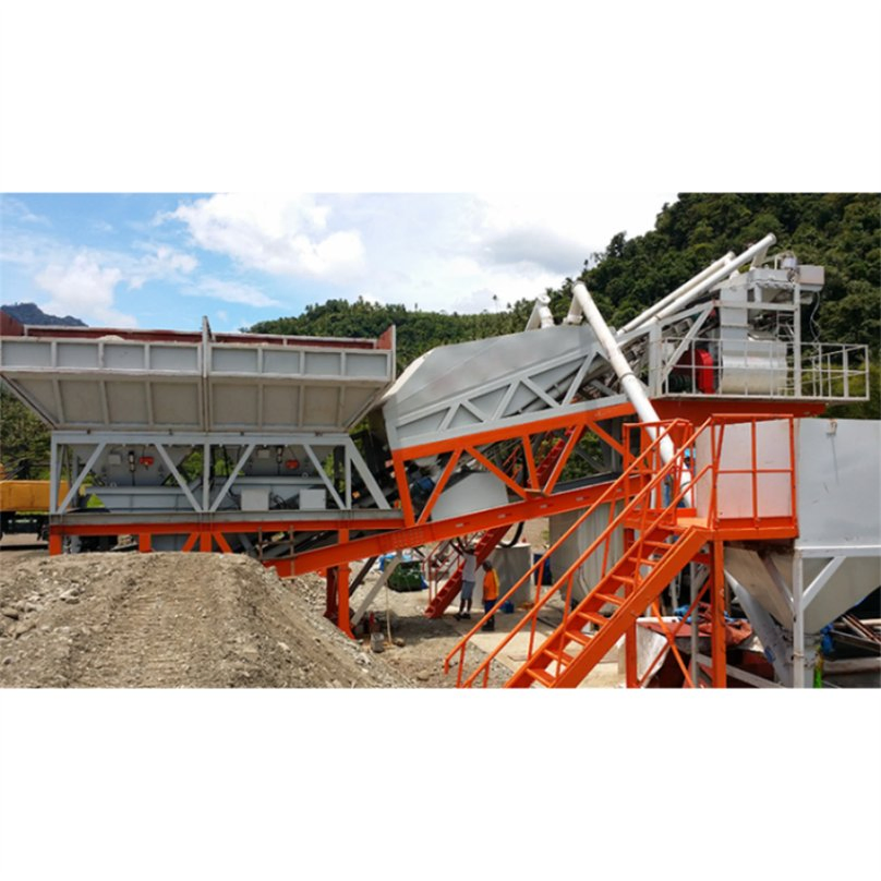 Mobile Concrete Mixer Batch Stations Portable Concrete Batching Plant Ready Mix