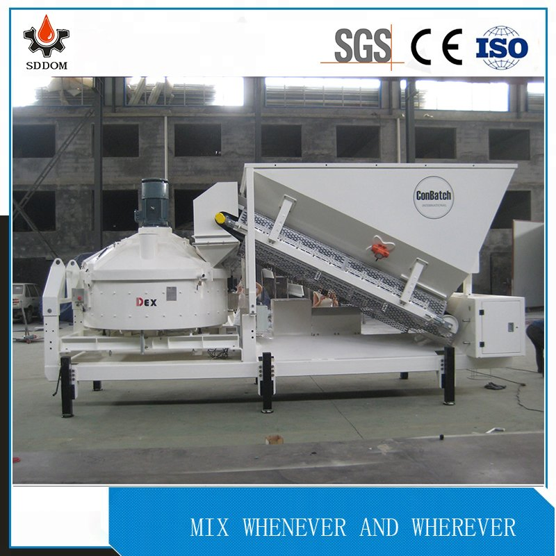 Wet Portable Concrete Mixing Plant with Planetary Concrete Mixer