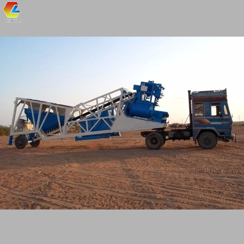 Wheel Type Concrete Mini Batching Plant Ready Mix Batch Plant for Sale