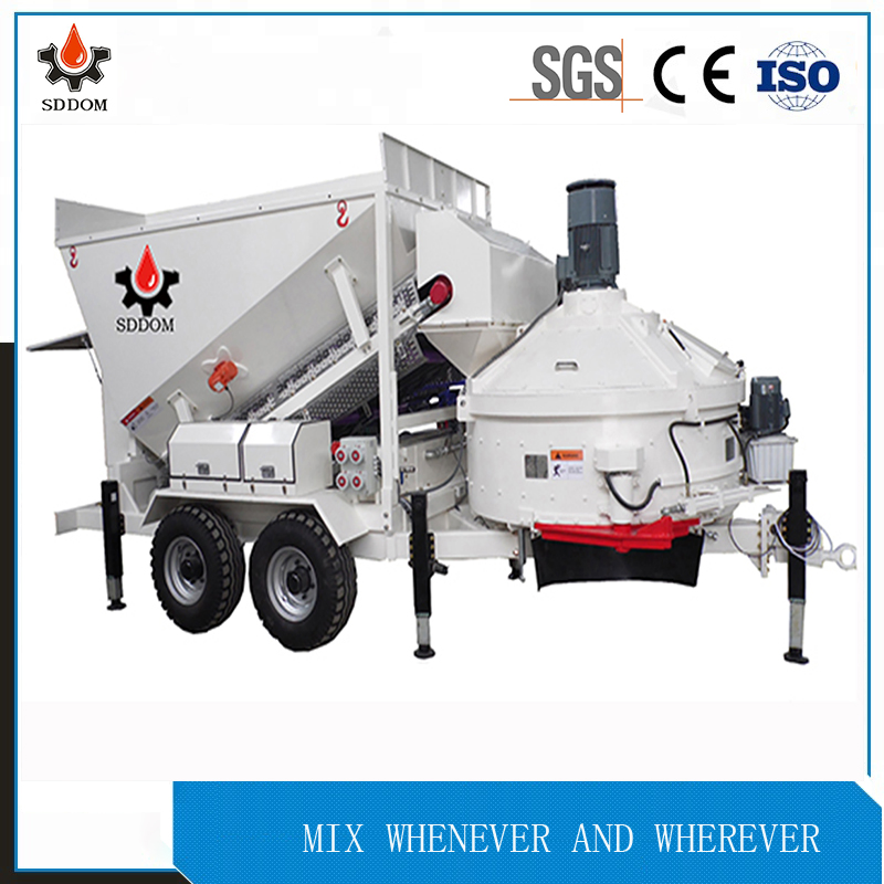Wet Portable Concrete Mixing Plant with Planetary Concrete Mixer