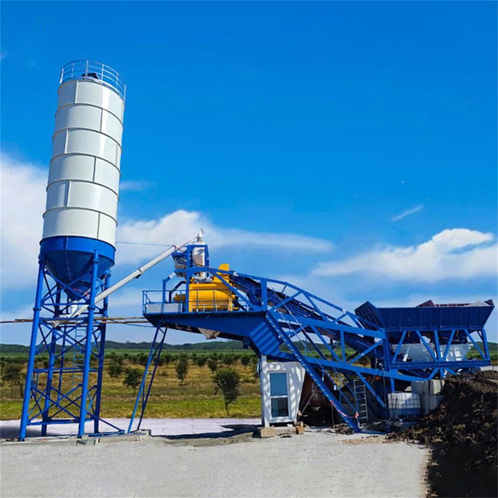 Direct Factory Customizable Mobile Concrete Batching Plant Portable Concrete Mixing Plant High Capacity New