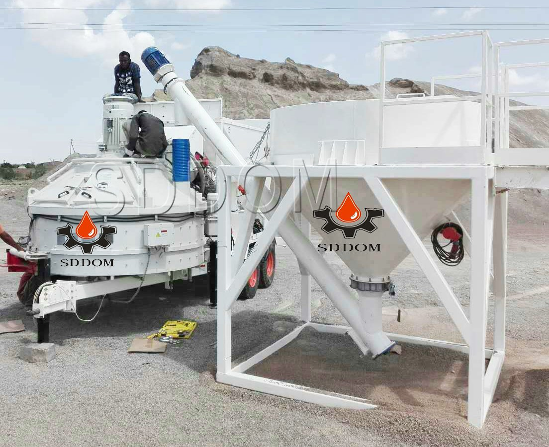 MB1500 Beton Concrete Batching Mixing Plant with Planetary Concrete Mixer