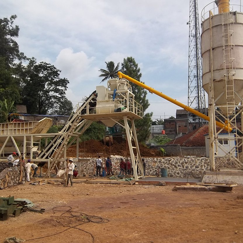 25m³/H 35m³/H 50m³/H Small Scale Manufacturing Plants for Sale Concrete Batching and Mixing Plant