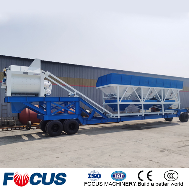 Yhzs75 Precast Dry Portable Ready Mobile Concrete Batching Plant for Sale