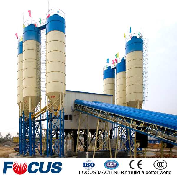 Ready Mixed Concrete Batching Plant 25-240m3/H Stationary Concrete Batching and Mixing Plant