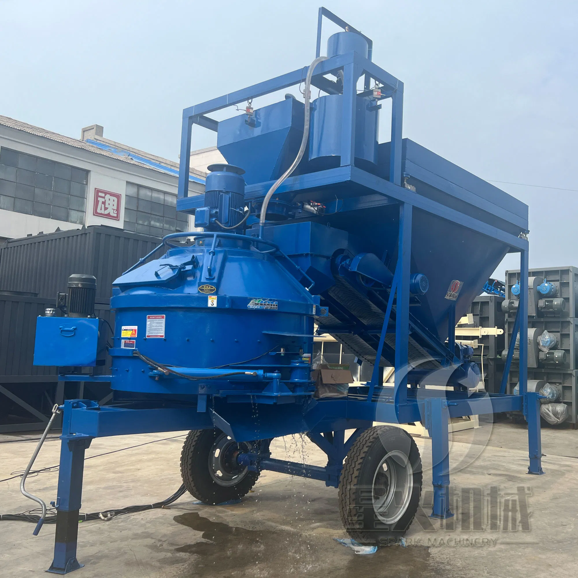 MB Mc Mbd Automatic Low Price Supplier Complete Portable Compact Mobile MB1200A Mobile Vertical Concrete Batching Plant Price