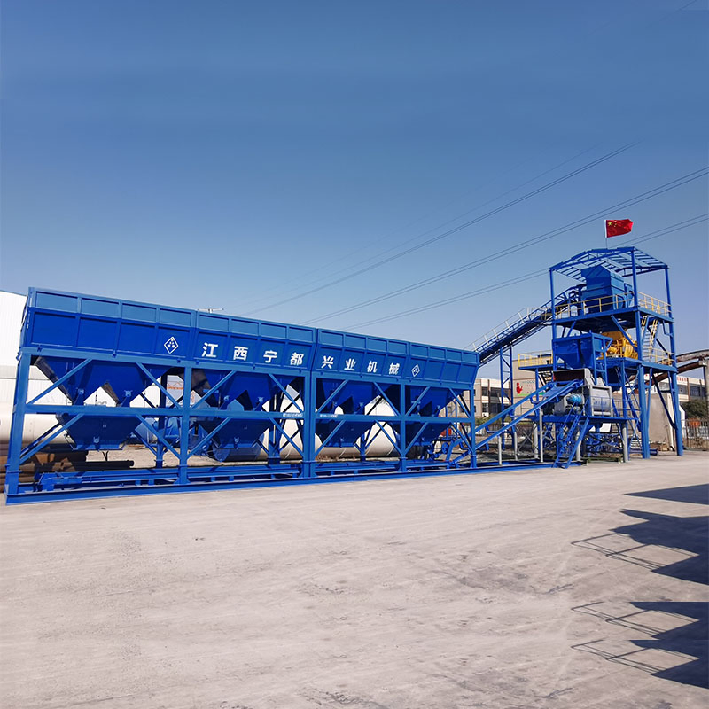 Construction Machinery No Foundation Hzs90 Concrete Mixing Plant
