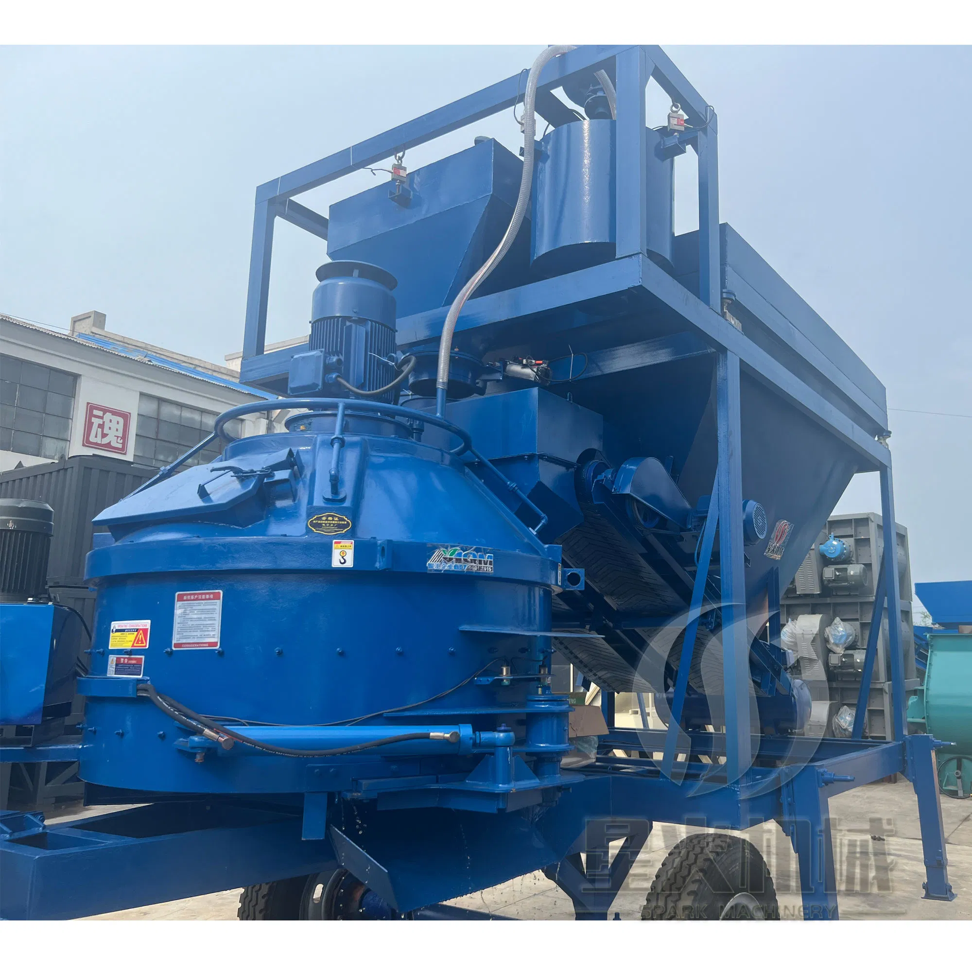 MB Mc Mbd Automatic Low Price Supplier Complete Portable Compact Mobile MB1200A Mobile Vertical Concrete Batching Plant Price