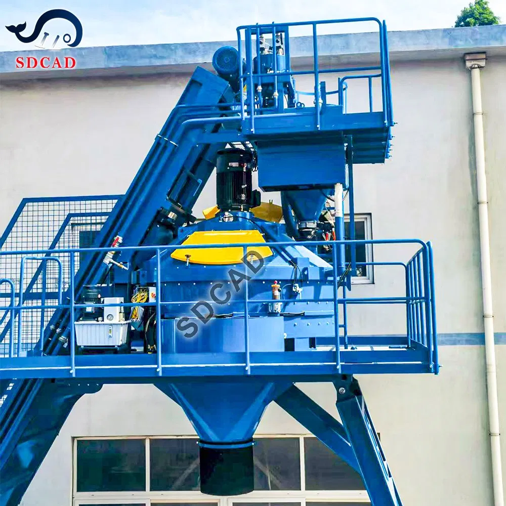 User-Friendly Foundation-Free Concrete Batching Plant with Planetary Concrete Mixer