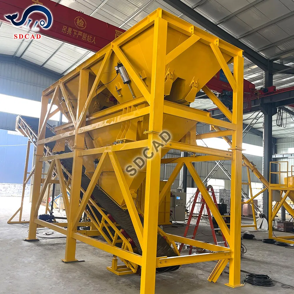 Automatic Mobile Production Line for High Capacity Concrete Mixing Dry Concrete Batching Plant