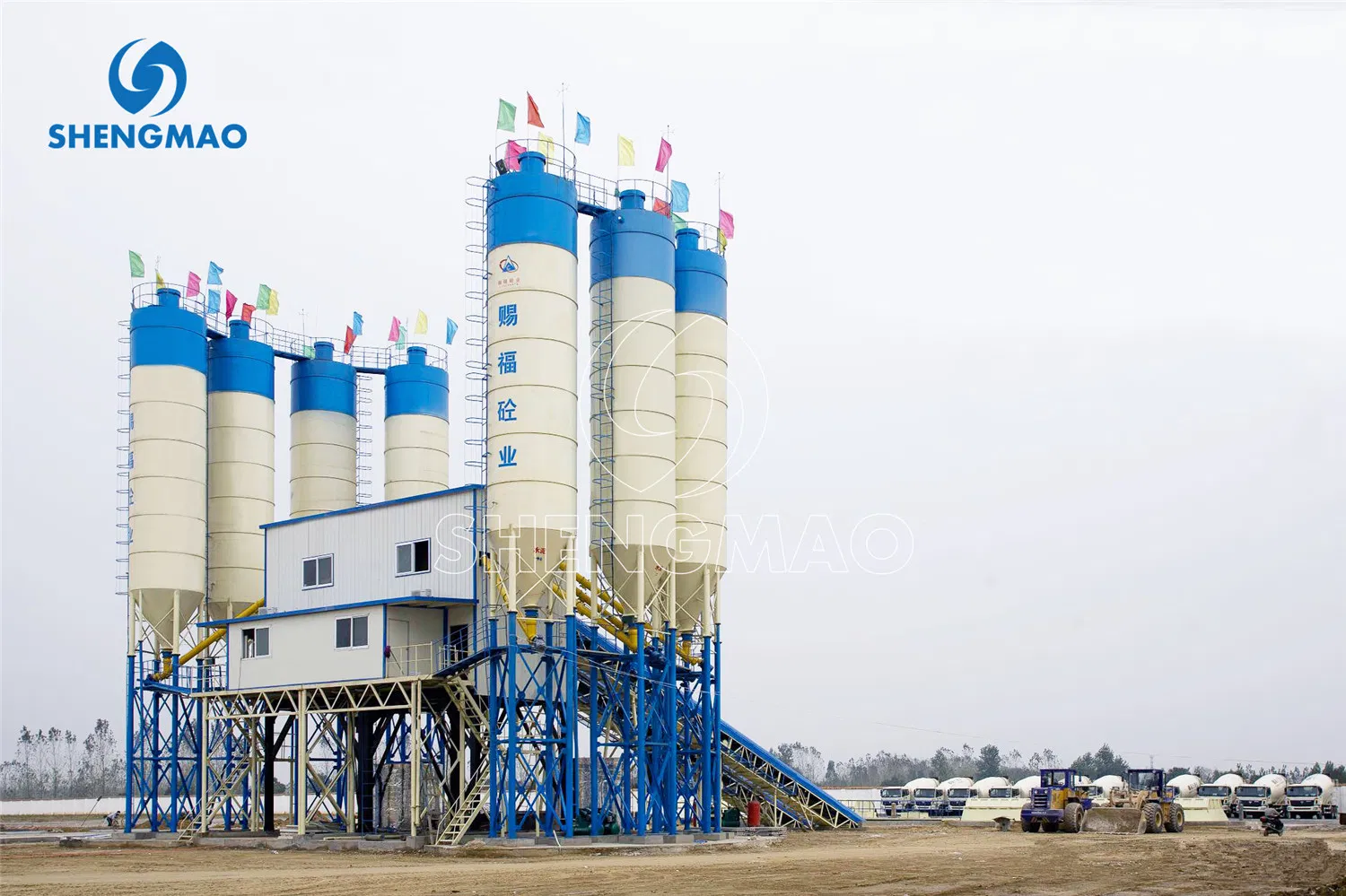 Large-Capacity High-Production Factory Provide Hzs120 Concrete Batching Plant 120m3/H