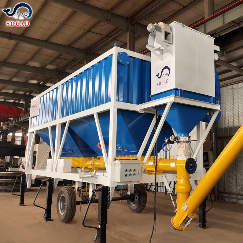 Portable Concrete Mixing Plant for Infrastructure &amp; Road Construction